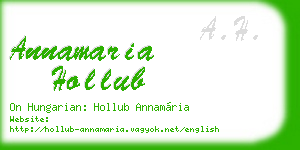 annamaria hollub business card